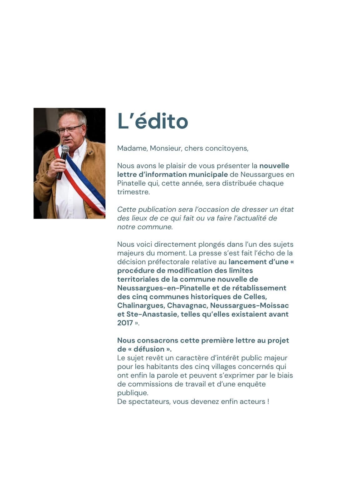 Lettre d'infos municipales mars 2024