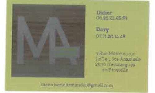 SARL MENUISERIE ARMANDET